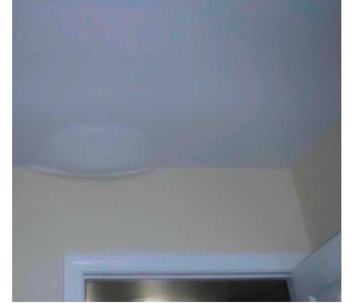 Water bubble on ceiling