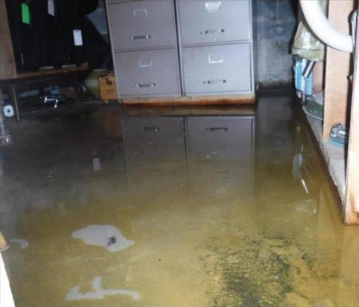flooded room