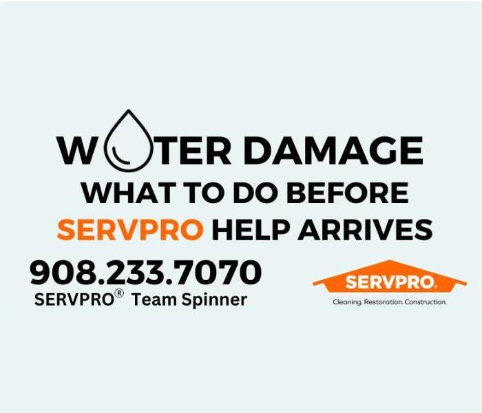water damage - what to do before servpro help arrives